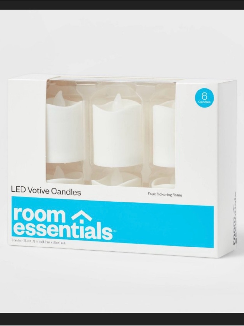 White LED Votive Candle Set - 6 Pack